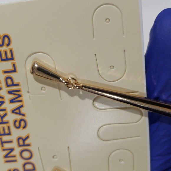 Gold Teardrop Dangle Earrings – Elegant Swing Design Women's Fashion Jewelry - Picture 9 of 10